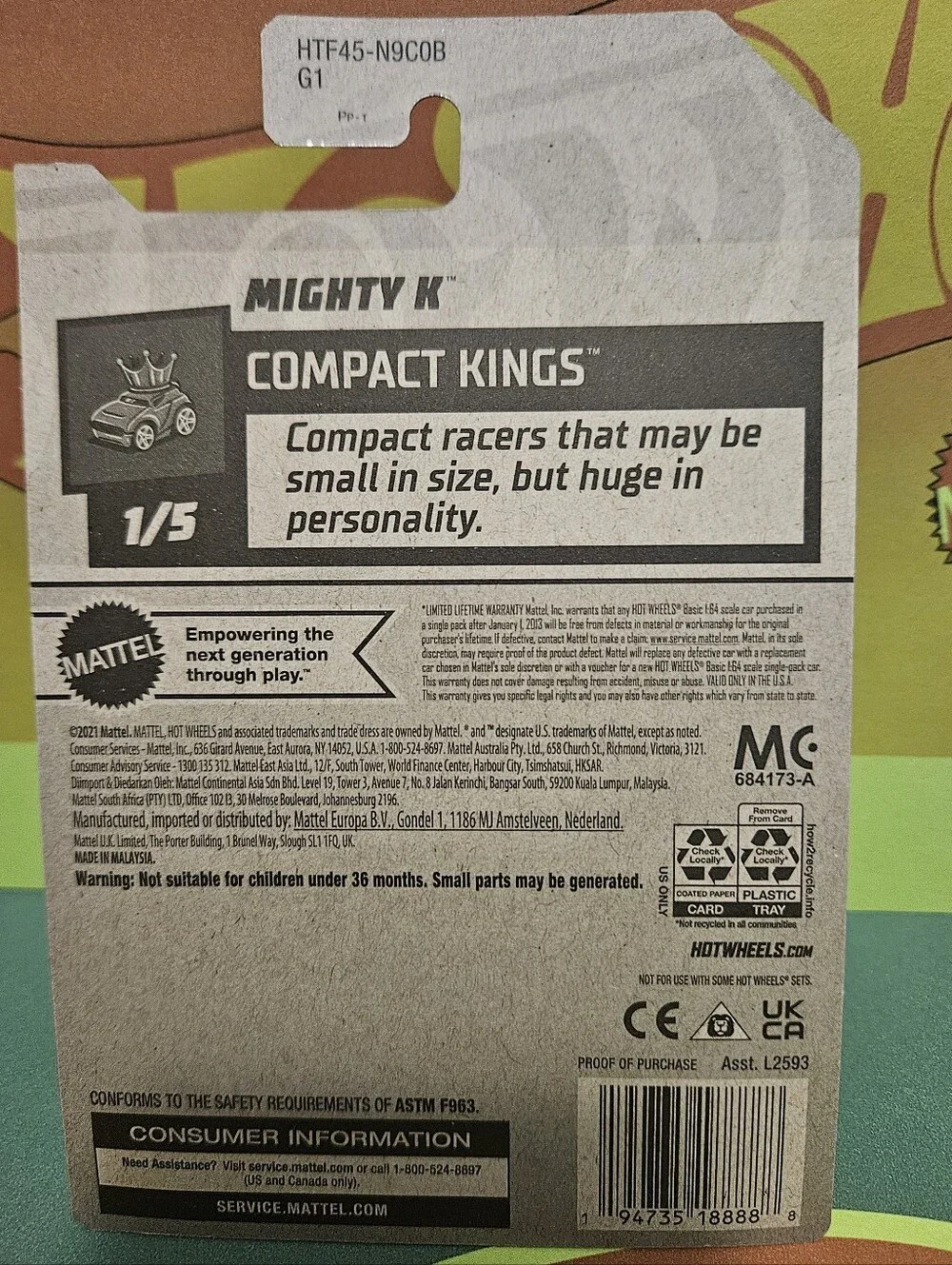 HotWheels Zamac Mighty K